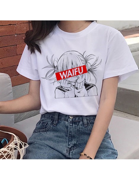 T-Shirts Ahegao Print T Shirt Women Himiko Toga Senpai Harajuku T-shirt Ullzang Funny Hentai Print Tshirt 90s Graphic Top Tee...