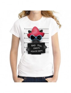 2018 Hot Sale Dog Police Dept Design Women T Shirt French Bulldog T-shirt Novelty Short Sleeve Tee Pug Printed Bad Dog Shirt...