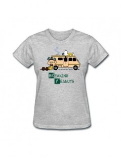 Mashup of Breaking Bad and Peanuts series Woman Hot t shirt Christian Female Gift tshirts Short-sleeve Tee Tops Website - Gr...