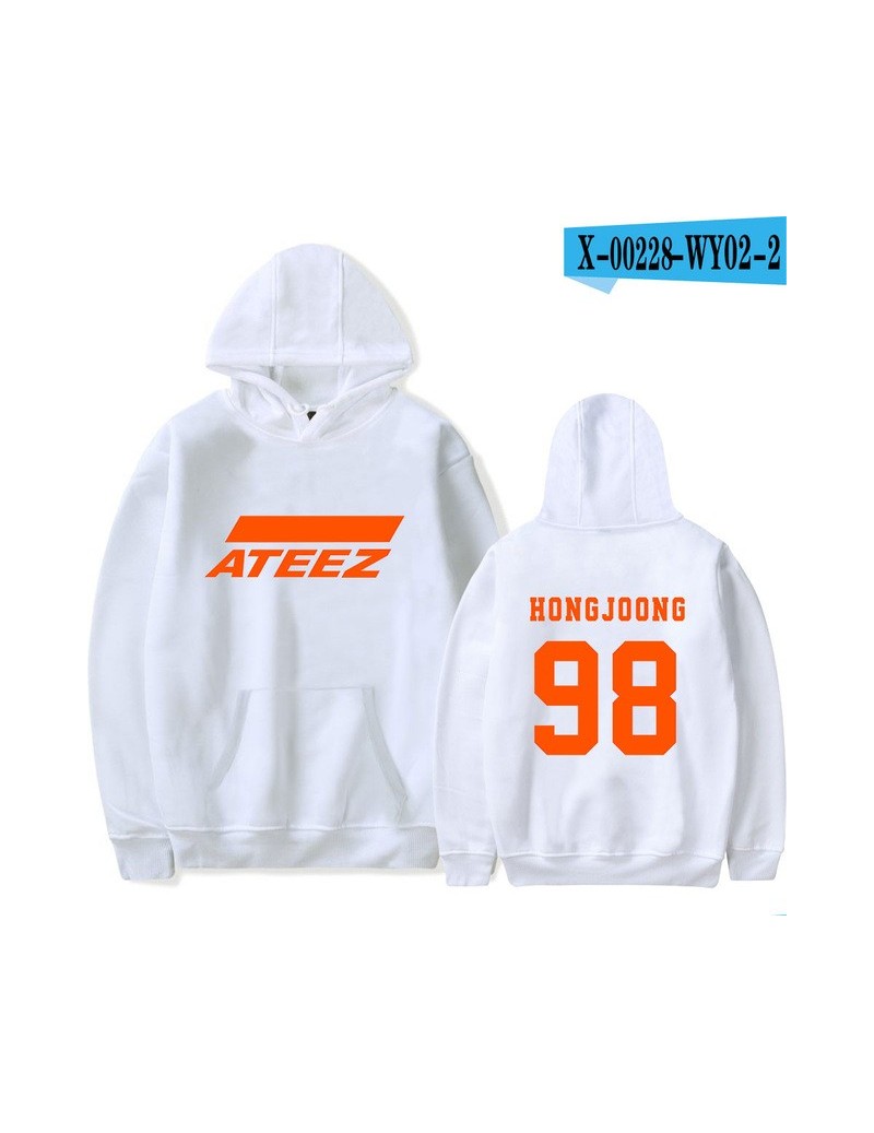 ATEEZ Logo Hot Quality Printed Hoodies Sweatshirt New Ouewear Soft Pullovers Casual Harajuku 2019 New Team Korean Sweatshirt...