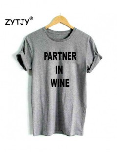 T-Shirts Partner In Wine Women tshirt Cotton Casual Funny t shirt For Lady Yong Girl Top Tee Hipster Tumblr ins Drop Shipping...