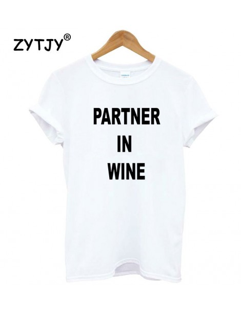 T-Shirts Partner In Wine Women tshirt Cotton Casual Funny t shirt For Lady Yong Girl Top Tee Hipster Tumblr ins Drop Shipping...