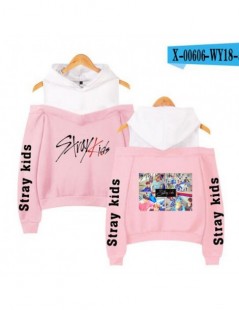 Hoodies & Sweatshirts 2019 Korean Stray Kids Album Woojin Felix Women Hoodies Sweatshirts Long Sleeve Sexy Off Shoulder Hoode...
