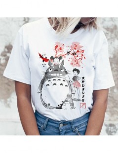 T-Shirts Totoro T Shirt Women Top Tee Shirts T-shirt Tshirt Korean Style Kawaii 80s 90s Graphic Harajuku Female Ulzzang Casua...