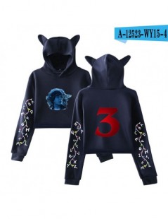 Hoodies & Sweatshirts Cat Ear Hoodies Women Men Stranger Things 3 Print Sweatshirt Kpop Tops Casual Pullover Streetwear Molet...