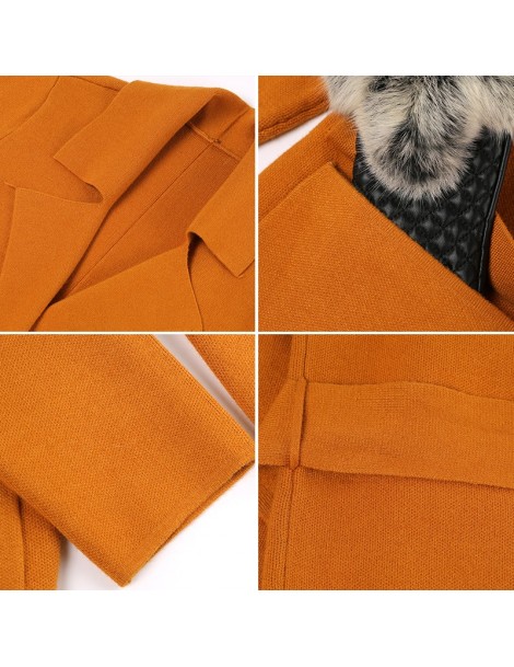 Cardigans Women's Trench Coat Slim Solid Lapel MIDI Bind Belt Autumn Winter Women's Cardigan Long Dust coat Polyester Viscose...