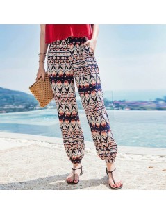 Pants & Capris 2018 fashion bohemian beach style long pants summer trousers thin pants female casual plus size women pants tr...