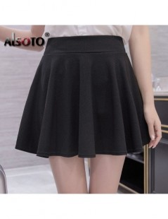 Skirts Summer and winter Skirt for Women Fashion Skirts Womens High Waist Sexy mini faldas jupe Black and Red Saia pleated sk...