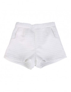 Shorts Summer Jeans Shorts High Waist Shorts European Style Fashion Women's Casual Plaid Shorts - White - 53111188096907-3 $8.93