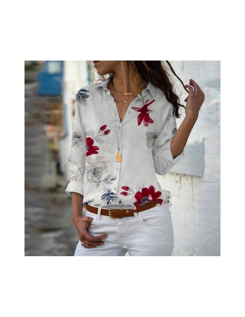 Blouses & Shirts Blusas Mujer De Moda 2019 Spring Summer Blouse Women Long Sleeve Plus Size 5XL for Work Print Vintage Womens...