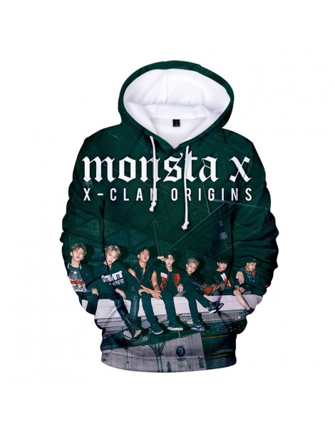 Hoodies & Sweatshirts Monsta X 3D Printed Kpop Hoodies Women/Men Fashion Long Sleeve Hooded Sweatshirts 2019 Hot Sale Casual ...