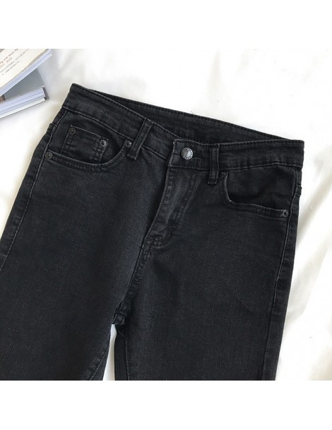 Jeans 2018 Ladies Black Denim Pants Pencil Casual Brand Summer Hip Hop Jeans Women Fashion Hole Zippers Jeans Trousers Pants ...