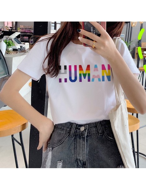 T-Shirts Lesbian Lgbt Harajuku Ullzang T Shirts Women 90s Gay Pride Graphic T-shirt Rainbow Cartoon Print Tshirt Fashion Top ...