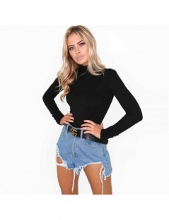 Bodysuits Sexy Bodysuit Long Sleeve Sexy Rompers Autumn Overalls Body for women - White - 4H3955635556-2 $16.63