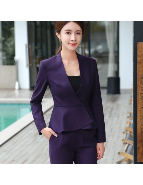 Skirt Suits 2018 Fashion women skirt suits set Business formal Elegant long sleeve blazer and skirt office ladies plus size w...