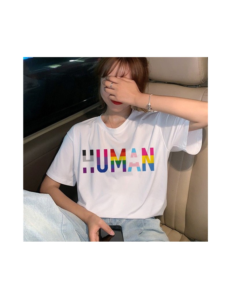 T-Shirts New Lgbt Gay Love Harajuku T Shirt Women Lesbian Ullzang 90s T Shirt Graphic Rainbow Love Is Love Tshirt Cartoon Top...