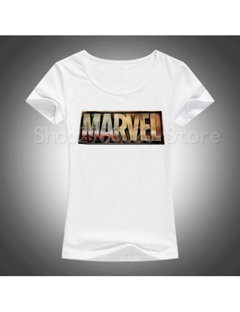 T-Shirts Fashion Marvel Short Sleeve T-shirt Women Black Panther print t shirt O-neck comic Marvel shirts tops Women white cl...