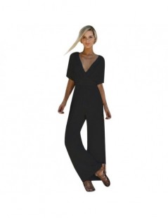 Jumpsuits Women Casual Jumpsuit Elegant V Neck Loose daily Brief easy long Playsuit summer Party beach Short Sleeve Modis Lon...