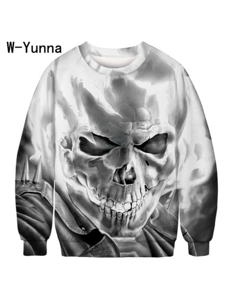 Hoodies & Sweatshirts 6 kind skull skeleton print o-neck sweatshirts women gothic harajuku 3d print high quality spandex autu...