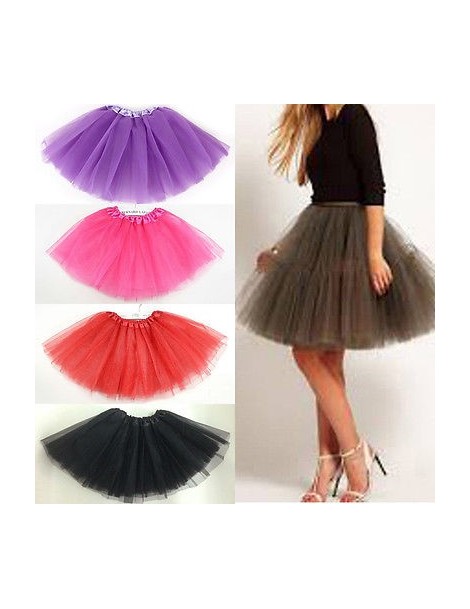 Women/Adult Fancy Dancewear Tutu Pettiskirt Princess Party Skirts Mini Colorful Tutu Lace Sexy Skirts - Sky Blue - 4Q412947...