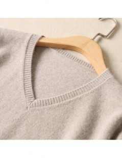 Pullovers Cashmere Sweater V Neck Women Fashion Pullovers Knit Cashmere Female Sweater Women Slim Knit Coat Blouse Winter Kni...