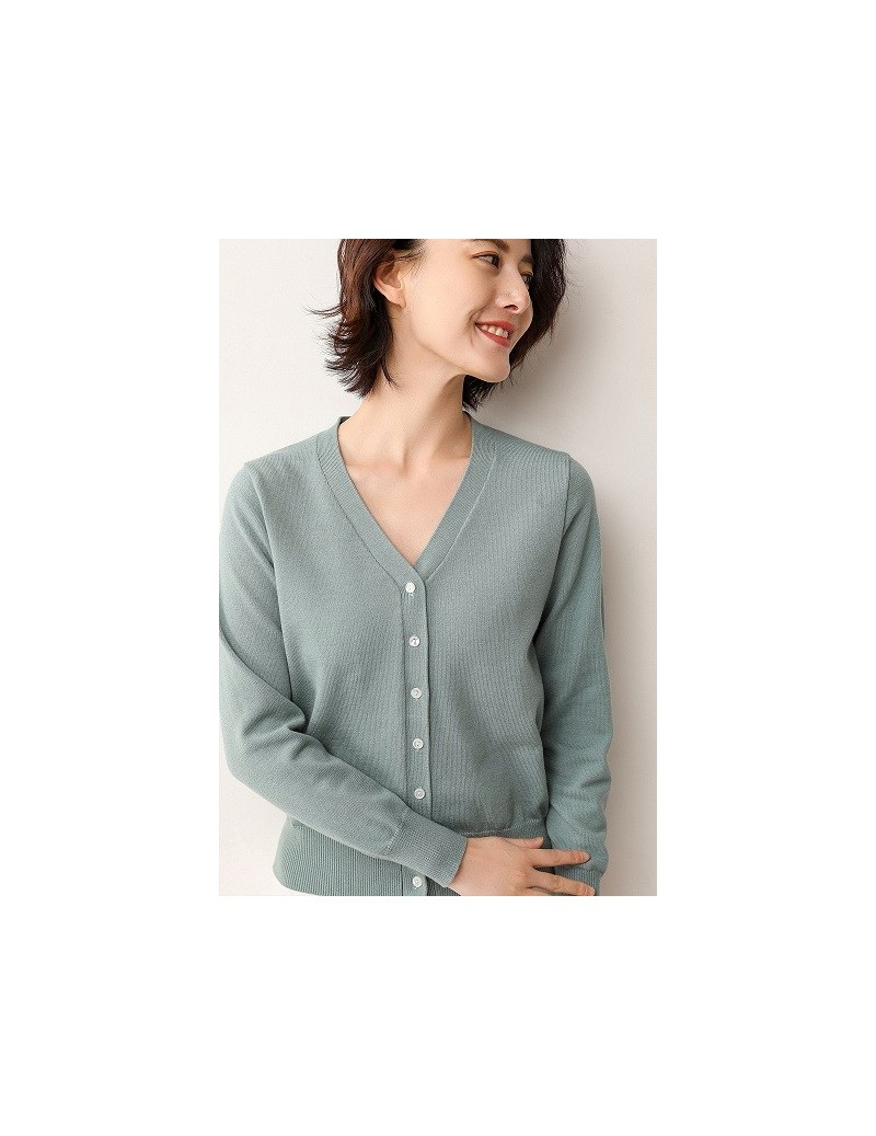 2019 Spring sales Fashion Short Cashmere Cardigan Women High Quality Power Flow Design - hui lv - 4Q3822670235-3