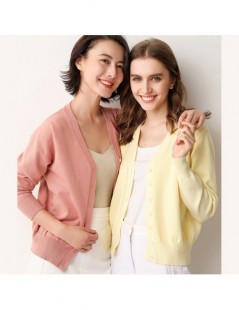 Cardigans 2019 Spring sales Fashion Short Cashmere Cardigan Women High Quality Power Flow Design - hui lv - 4Q3822670235-3 $1...