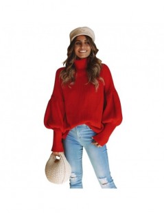 Pullovers Womens Fashion Oversized Knitted Pullovers Ladies Streetwear Long Sleeve Turtleneck Thickened Sweater Jumper 2018 W...