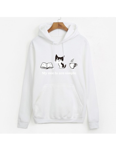 Hoodies & Sweatshirts long sleeve casual fleece sweatshirts 2019 Cat Printed Female Harajuku hooded hoodies autumn Women stre...