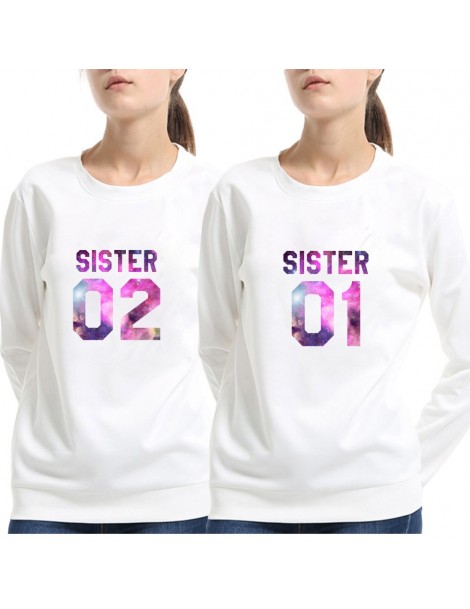 Hoodies & Sweatshirts Sister 01 02 Best Friends BFF Letters Print Women Sweatshirt Jumper Casual Hoody Lady Funny Hipster Bla...