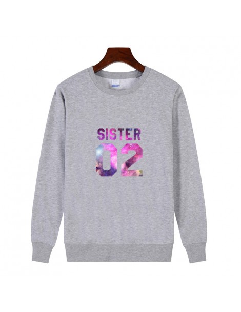 Hoodies & Sweatshirts Sister 01 02 Best Friends BFF Letters Print Women Sweatshirt Jumper Casual Hoody Lady Funny Hipster Bla...