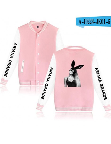 Hoodies & Sweatshirts Ariana Grande Dangerous Woman tour College Baseball Jacket Moletom Feminino Korean Streetwear hip hop H...