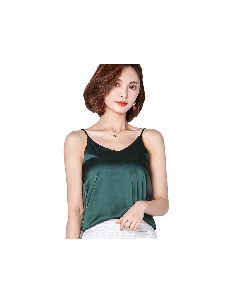 Camis Women Camisole Camis Silk Halter Top 2018 Sexy Sleeveless Vest Slim Tank Tops Female Roupas Solid White Green Gray Pink...