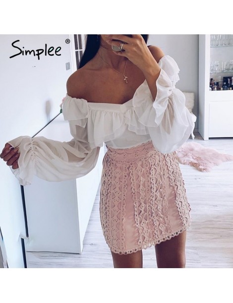 Skirts A-line lace embroidery women skirt Casual streetwear autumn female short skirt Party club ladies mini pink skirts - Gr...