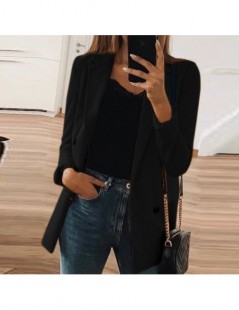 Blazers 2019 Autumn Female Suit New Coat Female Fashion Solid Color Cardigan In The Long Section Of The Suit Jacket Female - ...