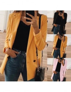 Blazers 2019 Autumn Female Suit New Coat Female Fashion Solid Color Cardigan In The Long Section Of The Suit Jacket Female - ...