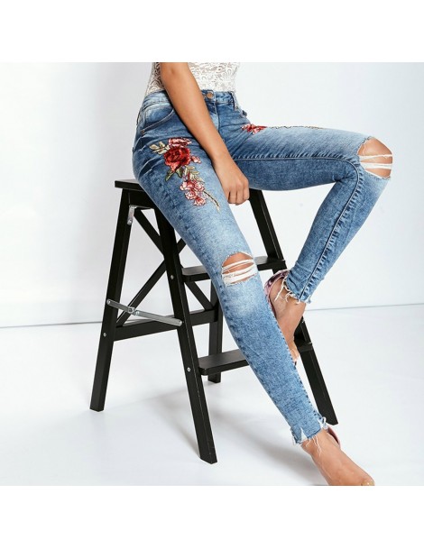 Jeans Fashion Womens Slim Fit Printed Embroidery Denim Jean Slim Skinny Tight Pants Stretch Leg trousers for women female pan...