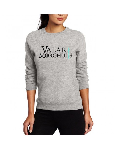 Hoodies & Sweatshirts New hot The Game of Thrones Sweatshirt for women Valar Morghulis 2019 spring winter fleece womens hoodi...