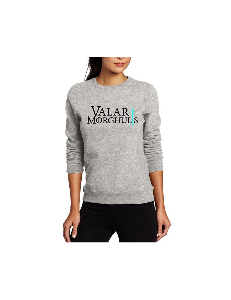 Hoodies & Sweatshirts New hot The Game of Thrones Sweatshirt for women Valar Morghulis 2019 spring winter fleece womens hoodi...
