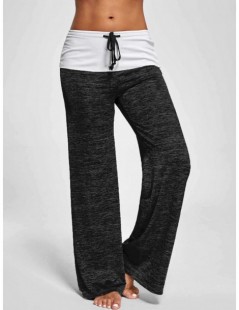 Pants & Capris Women Pants Workout Causal Autumn Long Pants Drawstring Wide Leg Pants Loose Straight Trousers Female Plus Siz...