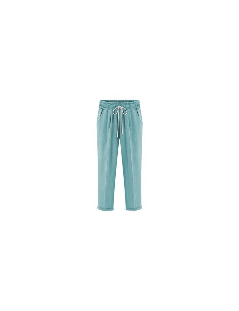 Pants & Capris Harem Pants women summer High Waist cotton plus size Ankle length thin Casual Loose slim trousers 5XL 6XL - gr...