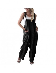 Jumpsuits 2019 Fashion Women Solid Dungarees Jumpsuit Spring Casual Sleeveless Trousers Strap Baggy Harem Sport Loose Jumpsui...