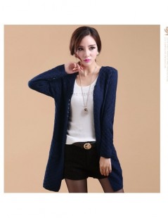 Cardigans 2018 Summer Women Cardigan Casual Long Sleeve Knitted Cardigans Ladies Sweaters Fashion Long Cardigan Coat With Poc...