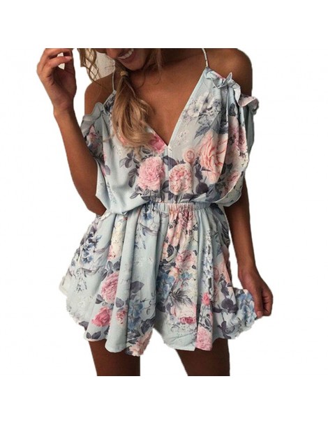 Rompers Hot Fashion Playsuits Women Summer Jumpsuit Bodysuit Rompers Playsuit Clothes Macacao Feminino Overalls Casual Female...
