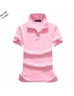 Polo Shirts Womens polos Summer New solid color womens short sleeve polos shirts casual cotton womens lapel polos fashion sli...
