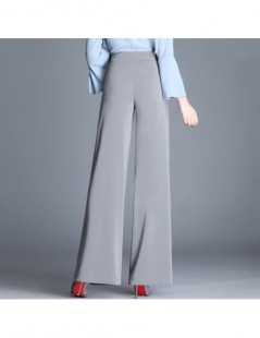 Pants & Capris 2018 New Women Straight Fashion Wide Leg Pants High waist Female Loose Office Lady Thin Trousers For Spring Su...