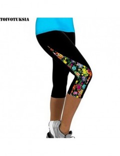 Leggings Women Leggings Capris Printed Black Milk Clzas deportivas mujer Capri Summer 7 Leggins - C22 - 4N3501677762-13 $12.25