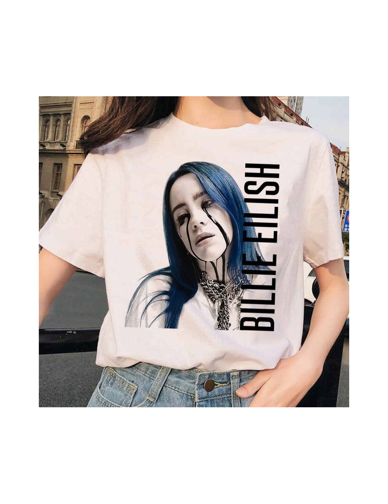 Billie Eilish t shirt ulzzang women female hip hop femme clothes tshirt funny harajuku summer Casual ulzzang t-shirt streetw...