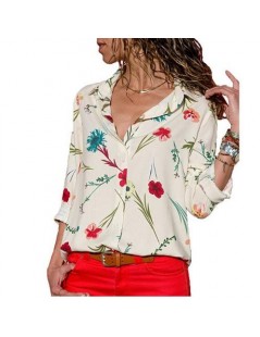 Blouses & Shirts Women shirt 2019 New Women Summer Autumn Tops And Blouses Shirt Plus Size Long Sleeve Striped Print Women Bl...
