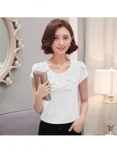 Blouses & Shirts summer 2019 new fashion women tops Short sleeved chiffon women clothing Korean elegant blouse loose female s...